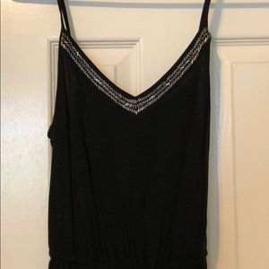F21 Black Sequin Romper